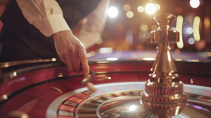 Live dealer blackjack table with multiple camera angles at indosattoto togel
